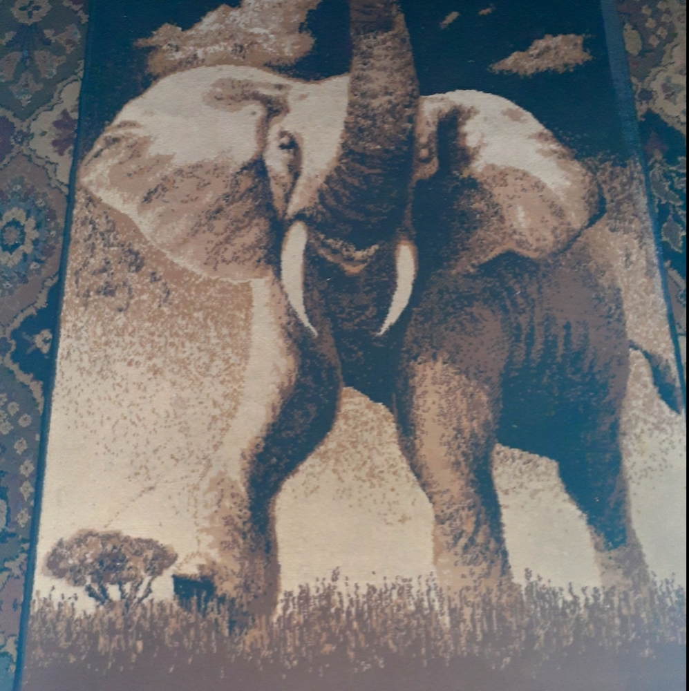 Elephant Throw Rug